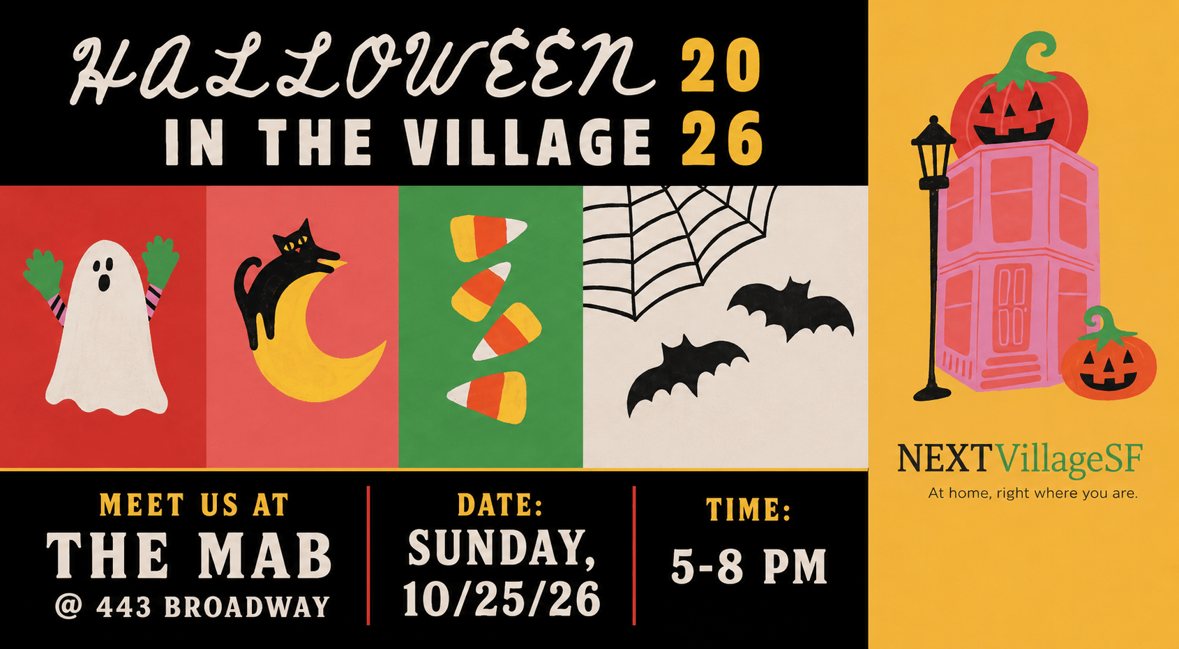 Halloween in the Village 2026. Tap to open the full flyer.